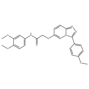 N-(3,4-dimethoxyphenyl)-2-((3-(4-methoxyphenyl)-[1,2,4]triazolo[4,3-b]pyridazin-6-yl)thio)acetamide Structure