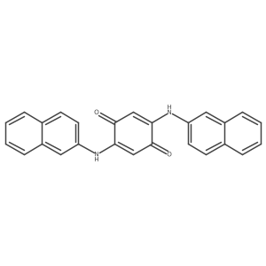 2,5-Bis(naphthalen-2-ylamino)cyclohexa-2,5-diene-1,4-dione结构式