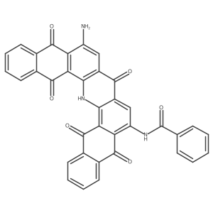 N-(10-Amino-5,8,11,16,17,18-hexahydro-5,8,11,16,18-pentaoxodinaphth[2,3-c:2a(2),3a(2)-h]acridin-6-yl)benzamide Structure