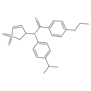 N-(1,1-dioxido-2,3-dihydrothien-3-yl)-4-ethoxy-N-(4-isopropylphenyl)benzamide Structure