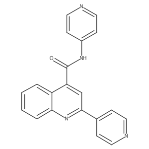 N,2-di(pyridin-4-yl)quinoline-4-carboxamide结构式