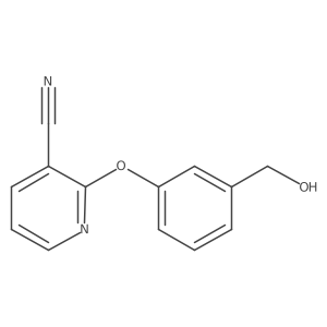 2-[3-(Hydroxymethyl)phenoxy]-3-pyridinecarbonitrile结构式