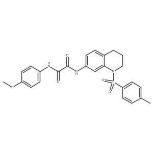 N'-(4-methoxyphenyl)-N-[1-(4-methylbenzenesulfonyl)-1,2,3,4-tetrahydroquinolin-7-yl]ethanediamide Structure