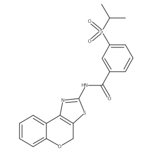 N-(4H-chromeno[4,3-d]thiazol-2-yl)-3-(isopropylsulfonyl)benzamide结构式