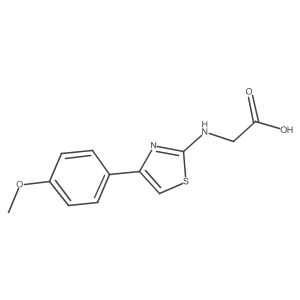 Glycine, N-[4-(4-methoxyphenyl)-2-thiazolyl]- Structure