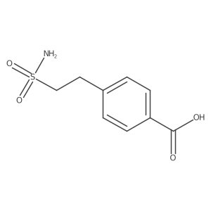 4-(2-Sulfamoylethyl)benzoic acid Structure