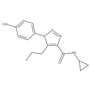 1-(4-aminophenyl)-N-cyclopropyl-5-propyl-1H-1,2,3-triazole-4-carboxamide Structure