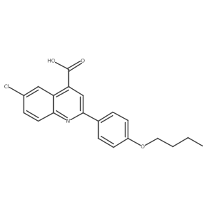 2-(4-Butoxyphenyl)-6-chloroquinoline-4-carboxylic acid Structure