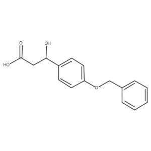 3-[4-(Benzyloxy)phenyl]-3-hydroxypropanoic acid结构式