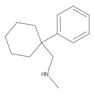 N-methyl-(1-phenylcyclohexyl)methanamine结构式
