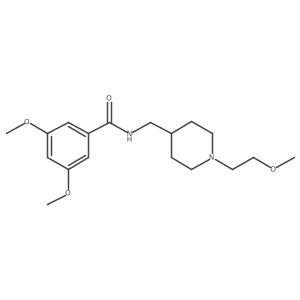 3,5-dimethoxy-N-((1-(2-methoxyethyl)piperidin-4-yl)methyl)benzamide Structure