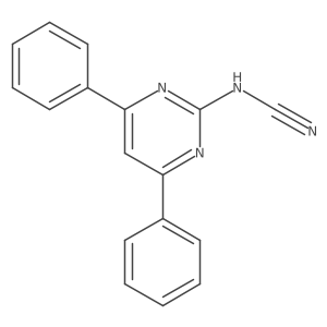 N-(4,6-Diphenyl-2-pyrimidinyl)cyanamide结构式