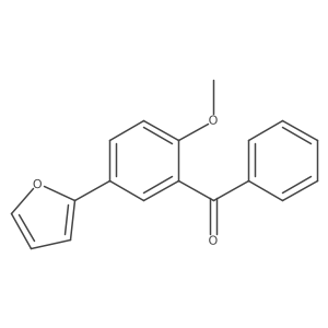 [5-(2-Furanyl)-2-methoxyphenyl]phenylmethanone Structure