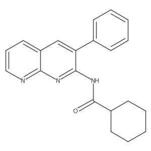 N-(3-phenyl-1,8-naphthyridin-2-yl)cyclohexanecarboxamide Structure