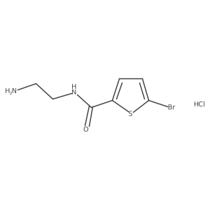 5-bromo-N-(2-aminoethyl)-2-thiophenecarboxamide hydrochloride Structure