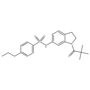 N-(1-pivaloylindolin-6-yl)-4-propylbenzenesulfonamide Structure