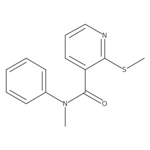 N-methyl-2-(methylsulfanyl)-N-phenylpyridine-3-carboxamide Structure