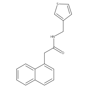 2-(naphthalen-1-yl)-N-[(thiophen-3-yl)methyl]acetamide结构式