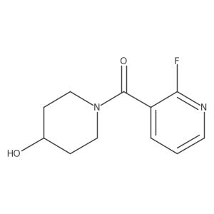 (2-Fluoropyridin-3-yl)(4-hydroxypiperidin-1-yl)methanone Structure