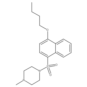 1-[(4-Butoxynaphthyl)sulfonyl]-4-methylpiperazine Structure