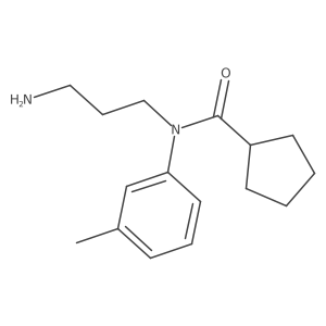 N-(3-aminopropyl)-N-(3-methylphenyl)cyclopentanecarboxamide结构式