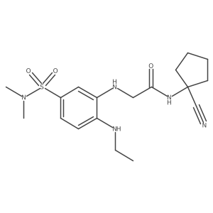 N-(1-cyanocyclopentyl)-2-{[5-(dimethylsulfamoyl)-2-(ethylamino)phenyl]amino}acetamide Structure