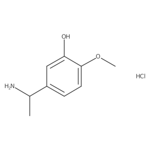 5-(1-Aminoethyl)-2-methoxyphenol hydrochloride结构式