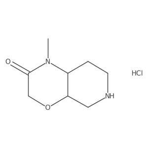 (4aR,8aR)-1-Methylhexahydro-1H-pyrido[3,4-b][1,4]oxazin-2(3H)-one hydrochloride Structure