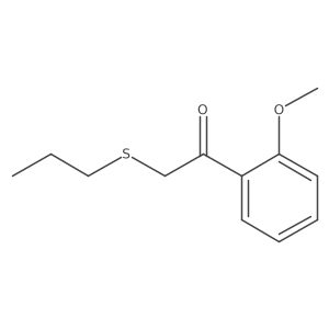 1-(2-Methoxyphenyl)-2-(propylthio)ethan-1-one结构式