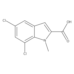 5,7-dichloro-1-methyl-1H-indole-2-carboxylic acid Structure