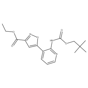 Ethyl 5-(2-(((neopentyloxy)carbonyl)amino)pyridin-3-yl)isoxazole-3-carboxylate Structure