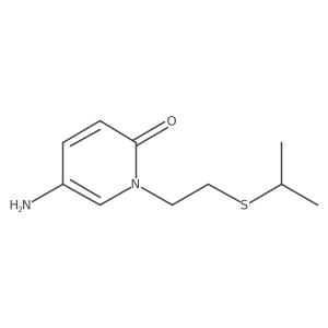 5-Amino-1-[2-(propan-2-ylsulfanyl)ethyl]-1,2-dihydropyridin-2-one Structure