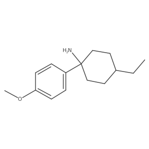4-Ethyl-1-(4-methoxyphenyl)cyclohexanamine结构式