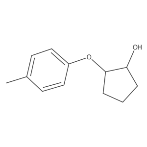 2-(4-Methylphenoxy)cyclopentan-1-ol Structure