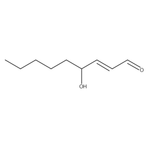 4-Hydroxy-2-nonenal, (+)-结构式
