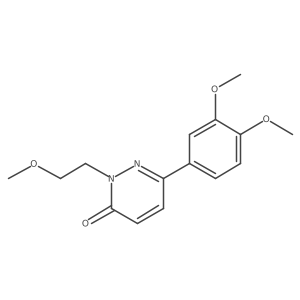 6-(3,4-dimethoxyphenyl)-2-(2-methoxyethyl)pyridazin-3(2H)-one结构式
