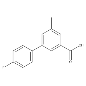 3-(4-Fluorophenyl)-5-methylbenzoic acid Structure