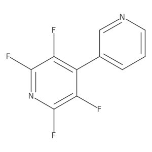 2,3,5,6-Tetrafluoro-4-pyridin-3-ylpyridine结构式