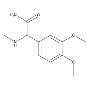 2-(3,4-Dimethoxyphenyl)-2-(methylamino)acetamide结构式