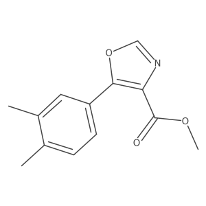 5-(3,4-Dimethyl-phenyl)-oxazole-4-carboxylic acid methyl ester结构式