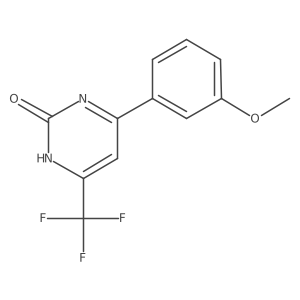 4-(3-Methoxyphenyl)-6-(trifluoromethyl)pyrimidin-2(1h)-one结构式
