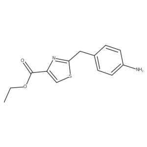 Ethyl 2-[(4-aminophenyl)methyl]-1,3-thiazole-4-carboxylate Structure