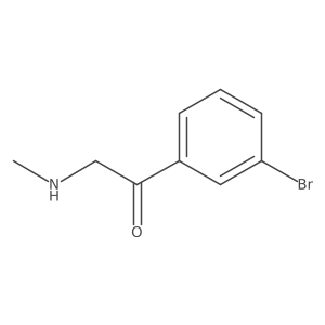 1-(3-Bromophenyl)-2-(methylamino)ethan-1-one Structure