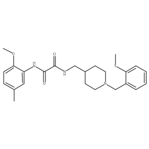 N1-(2-methoxy-5-methylphenyl)-N2-((1-(2-(methylthio)benzyl)piperidin-4-yl)methyl)oxalamide结构式
