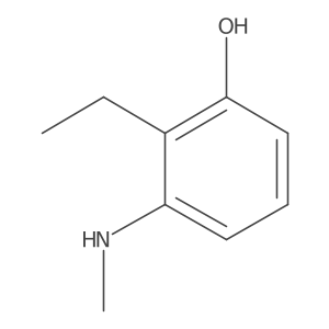 2-Ethyl-3-(methylamino)phenol Structure