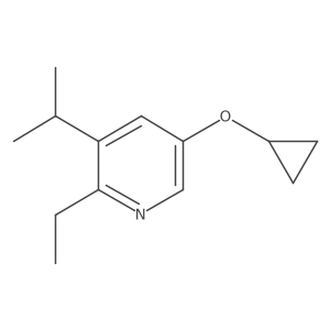 5-Cyclopropoxy-2-ethyl-3-isopropylpyridine结构式