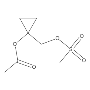 (1-Acetoxycyclopropyl)methyl methanesulfonate Structure