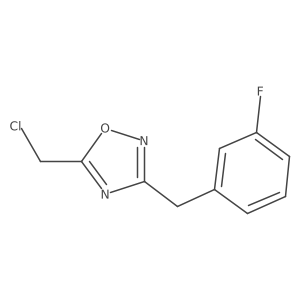 5-(Chloromethyl)-3-[(3-fluorophenyl)methyl]-1,2,4-oxadiazole Structure