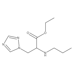 ethyl 2-(propylamino)-3-(1H-1,2,4-triazol-1-yl)propanoate Structure