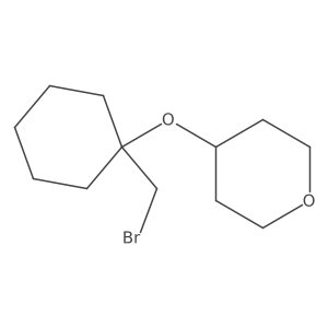 4-((1-(Bromomethyl)cyclohexyl)oxy)tetrahydro-2h-pyran Structure